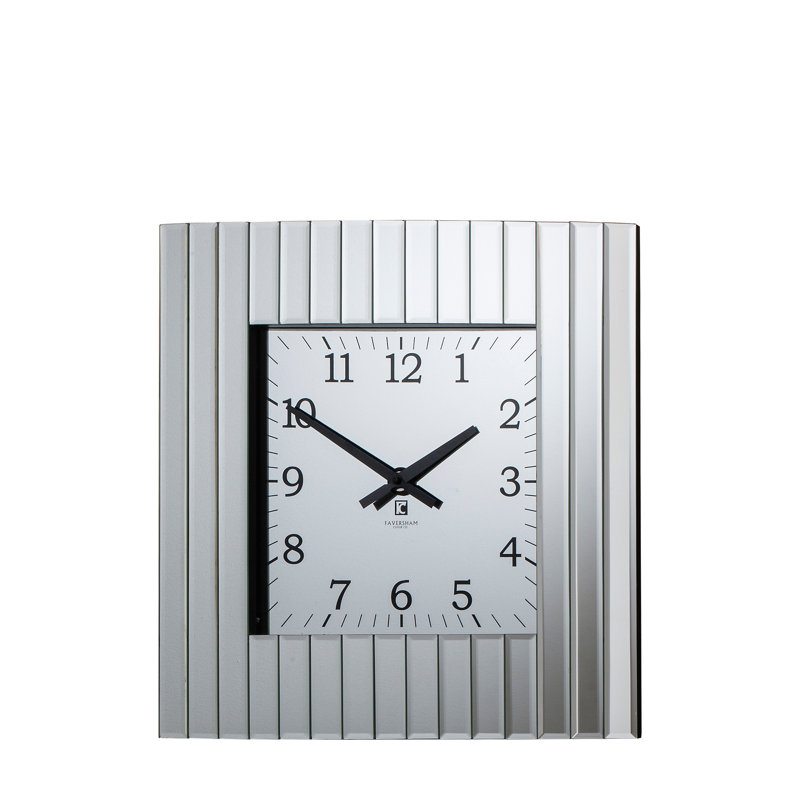 Canora Grey Rylee Glass Wall Clock & Reviews Wayfair.co.uk